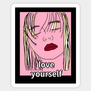 love yourself Sticker